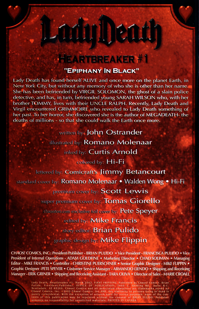 Read online Lady Death: Heartbreaker comic -  Issue # Full - 2