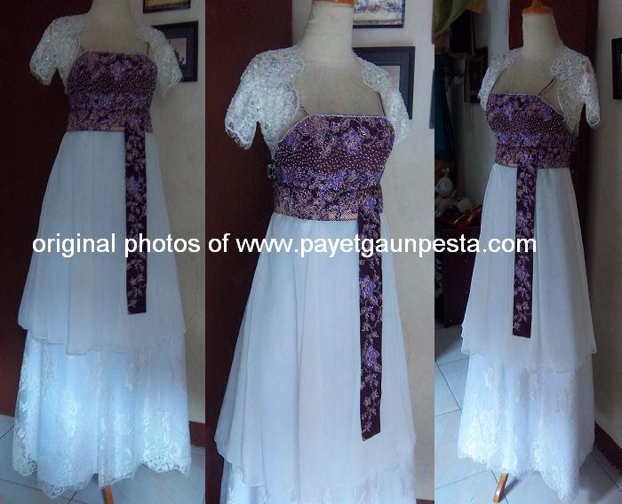 gaun pesta pengantin modern 