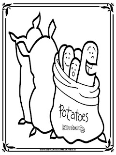 mewarnai gambar sekarung kentang