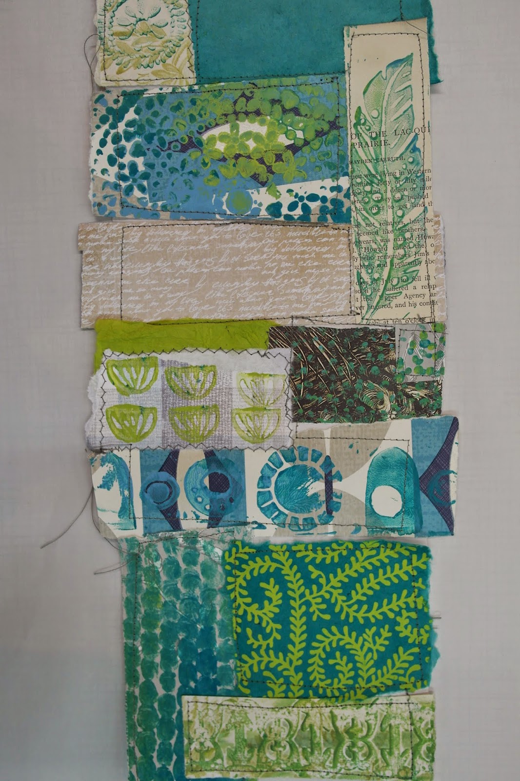 H-anne-Made: Print Collage Stitch with Creative Threads in Garstang