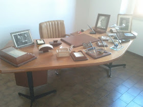 Mattei's desk is preserved at a small museum dedicated to his memory in his home town of Acqualanga