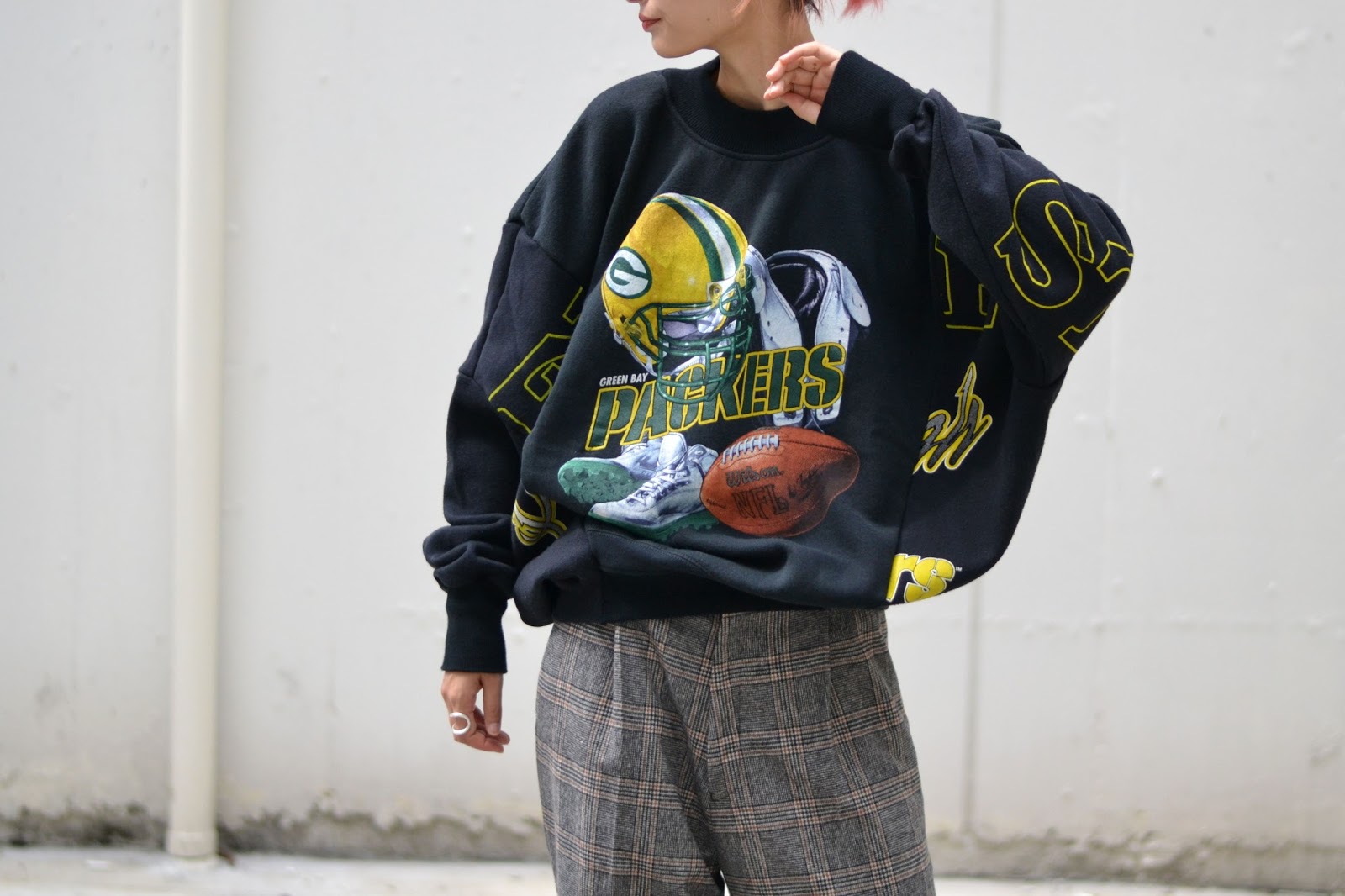 77circa/wide nylon jacket/再構築/リメイクブルゾン