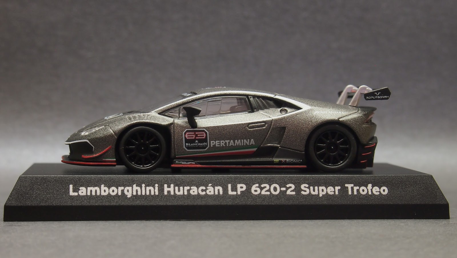 1:64 Kyosho Minicar Lamborghini Huracan Huracán LP620-2 Blancpain Super Trofeo D 