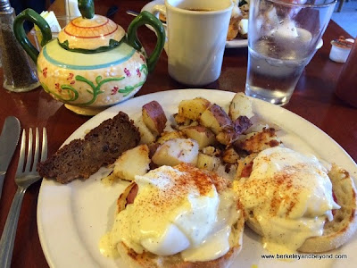 eggs Benedict at Rising Loafer in Lafayette, California