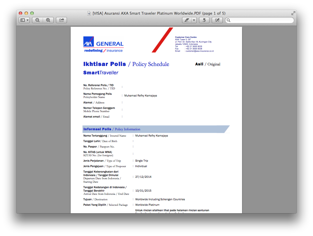 Axa Schengen Travel Insurance Indonesia Axa Schengen Travel Insurance Indonesia