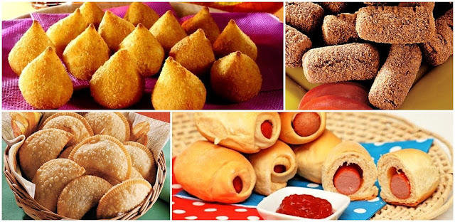 10 receitas de salgadinhos de festa