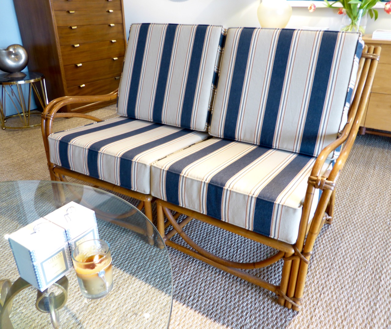 MICHAEL THOMAS : Heywood Wakefield Rattan Seating Group