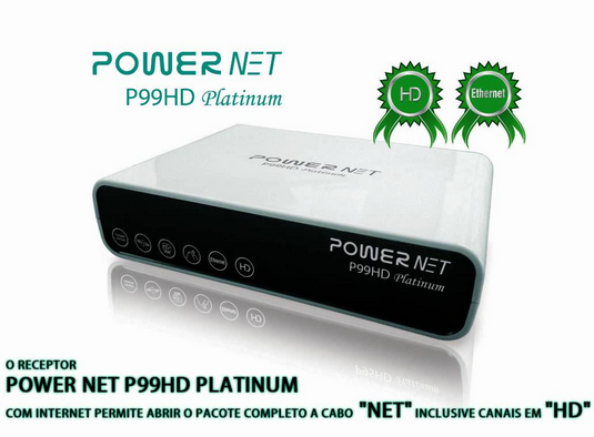 NOVA ATUALIZAÇÃO MEGABOX POWERNET P99HD PLATINUM - V106 - 05/03/2015
