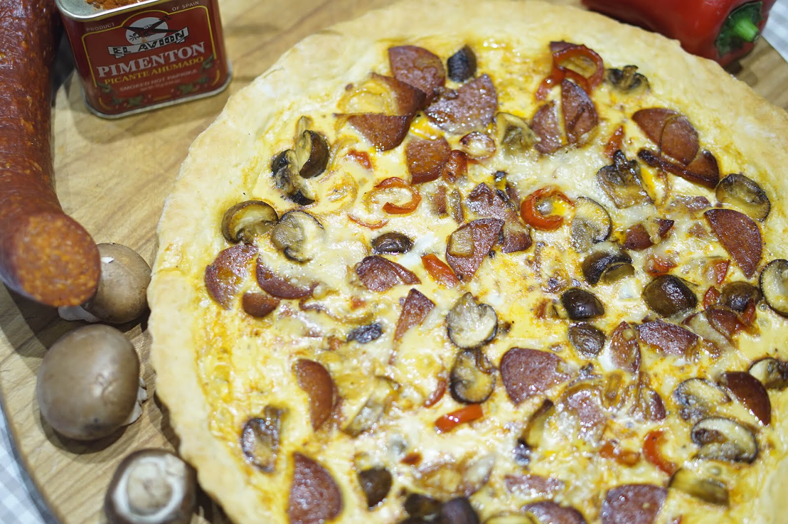 Chorizo-Paprika-Quiche mit Champignons | Mann in der Küche | food blog ...