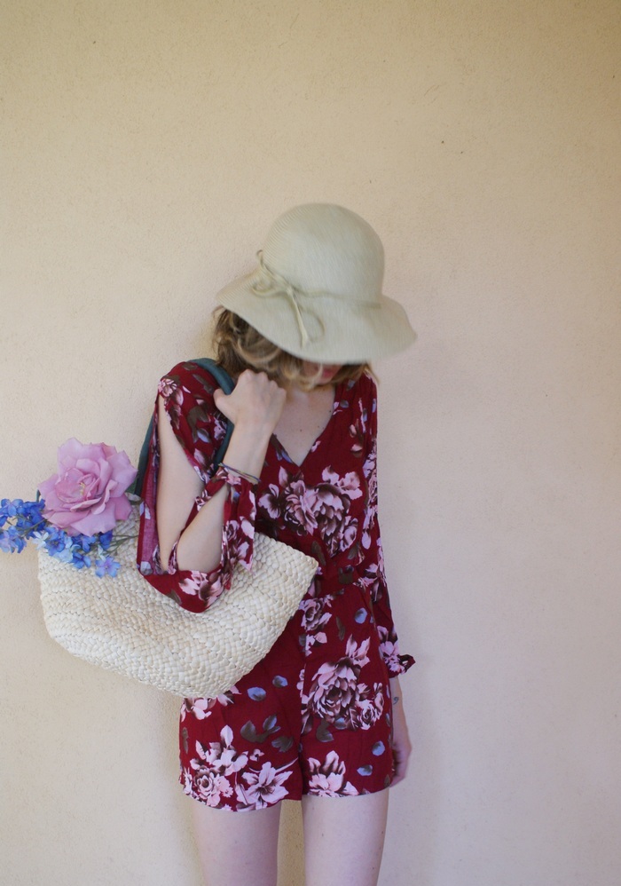 DIY FLOWERS STRAW BAG