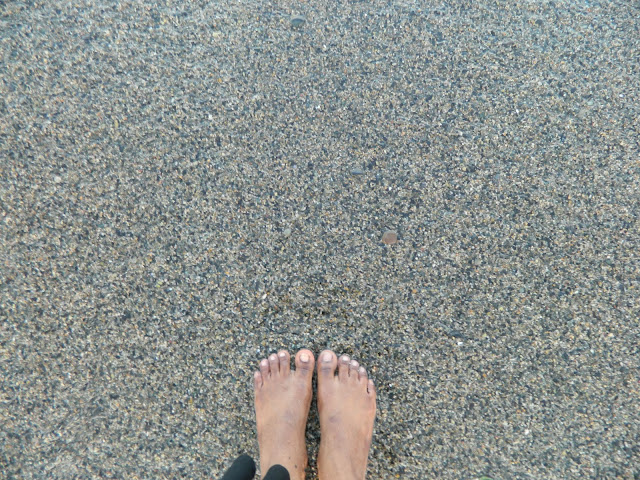 Feet at the East Japan Sea
