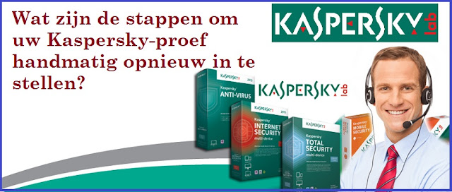 Step-1 Kaspersky-proef handmatig opnieuw in te stellen