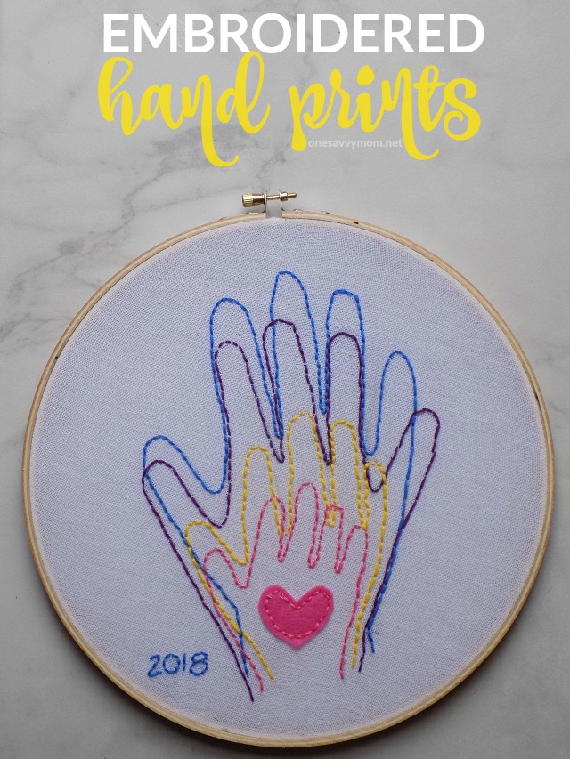 mother daughter handprint art