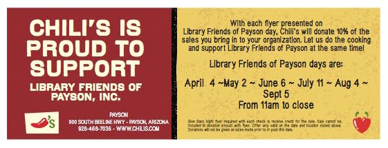 Chili's supports Library Friends of Payson