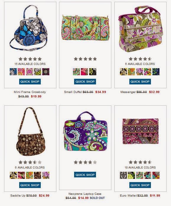 My Great Challenge Outlet Sale at Vera Bradley Ends 10/29/14