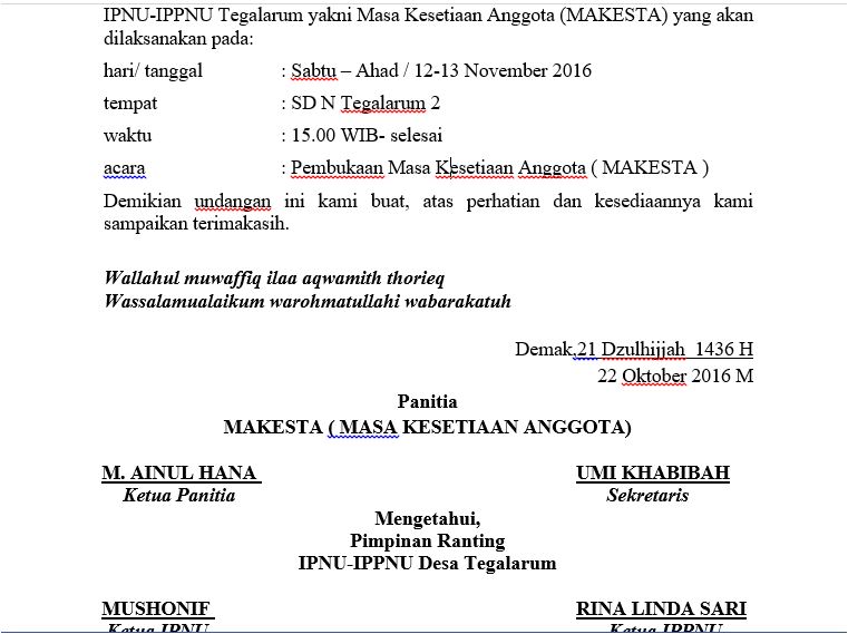 58 Contoh Undangan Acara Bukber Hd Contoh Undangan