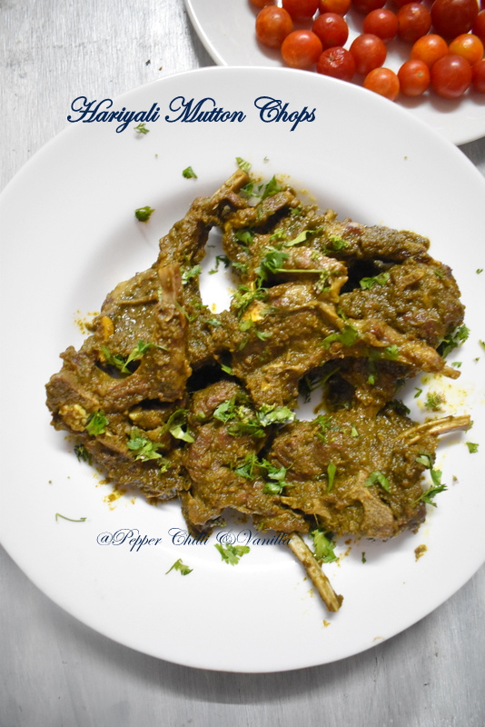 how to make hariyali mutton chops