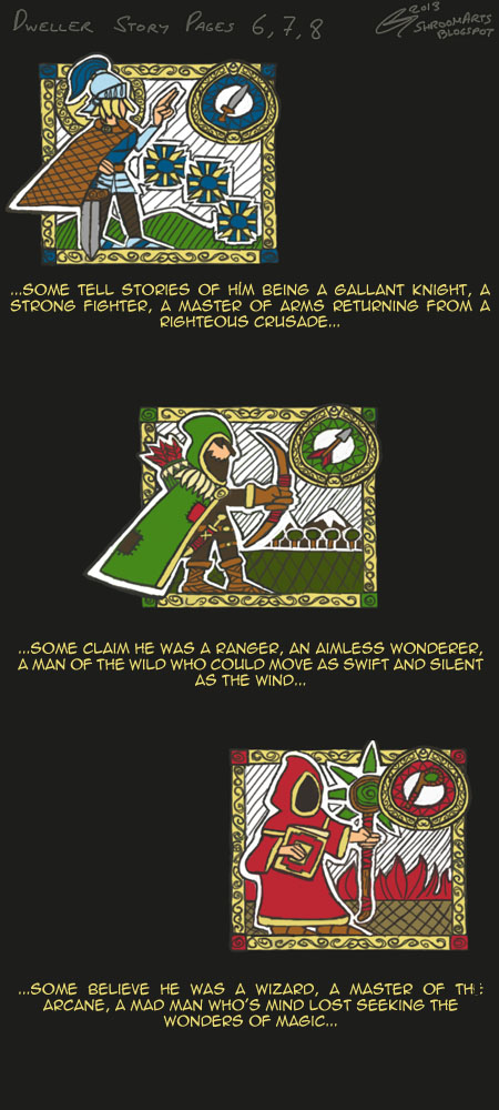 Dweller Roguelike story pages 6,7,8