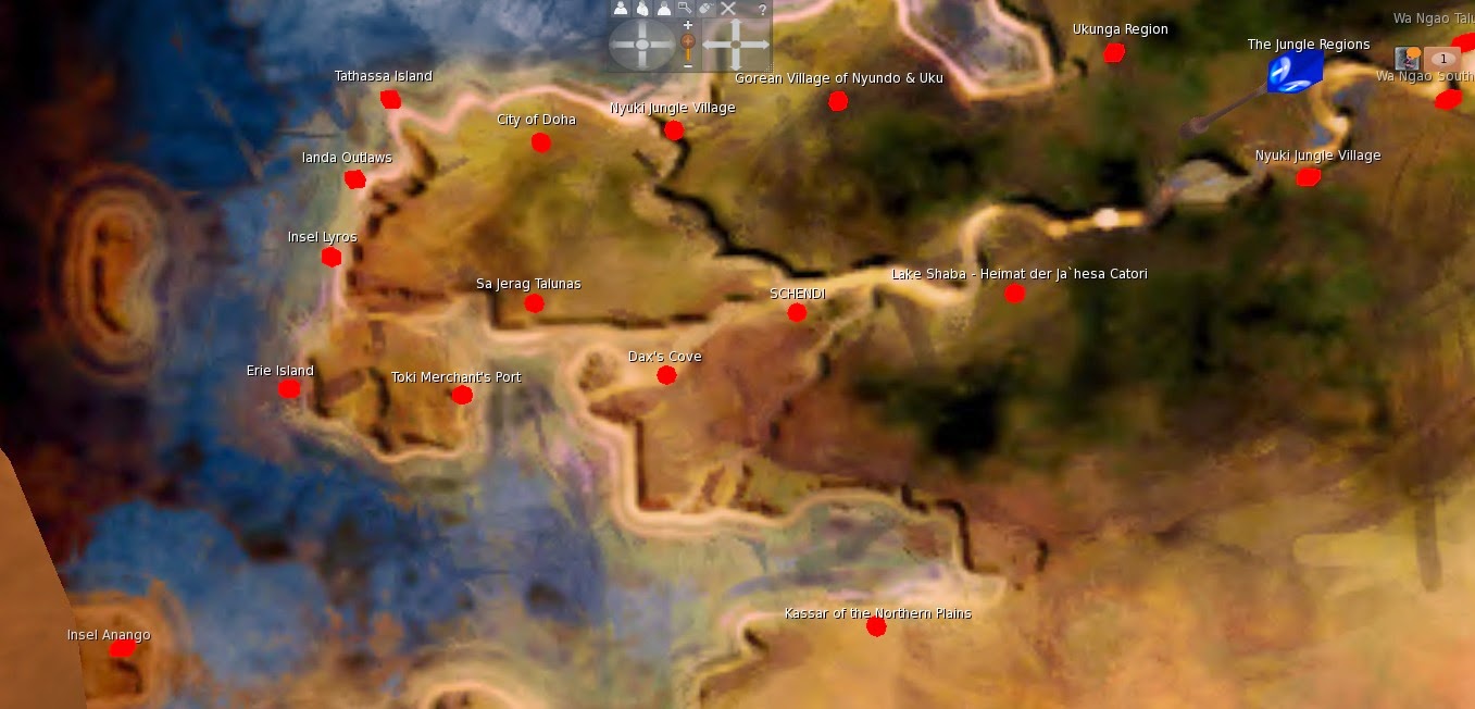 ℬąﻃﻃɭïɳٯ ℬʊʈʈҽɾԲɭïҽᶊ: SecondLife’s Gorean Hub Map