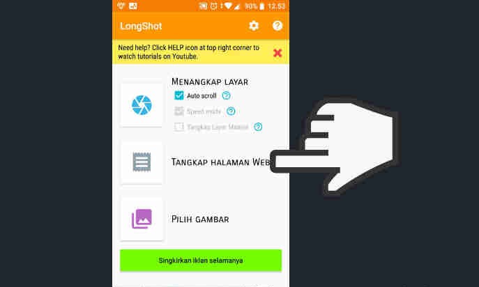 Cara ScreenShot Panjang Di Semua Tipe dan Merk Android
