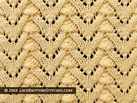 Knitting stitches lace