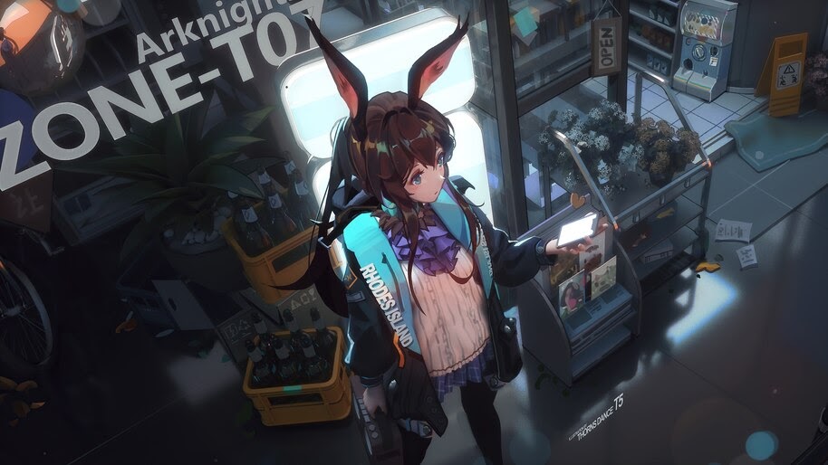 Arknights, Amiya, Anime, Girl, 4K, #6.533