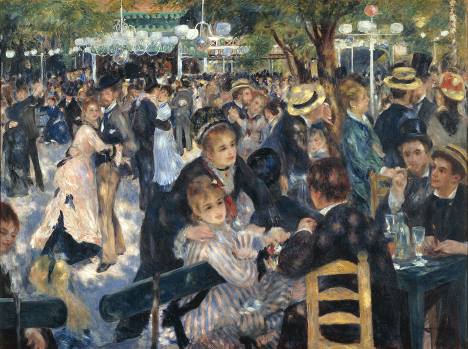 O baile no Moulin de la Galette, pintura de Renoir.