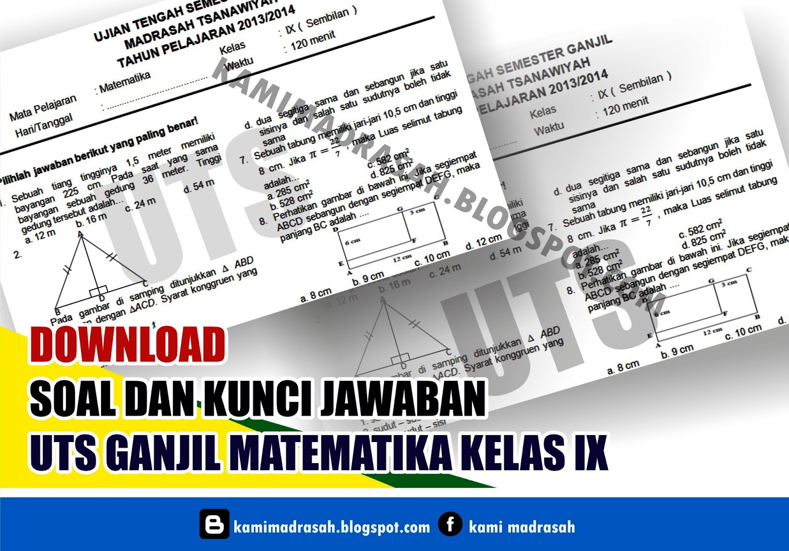 Contoh Soal Dan Materi Pelajaran 5 Contoh Soal Ujian Tengah Semester Kelas 9