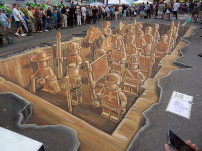 Karya Seni Lukisan 3D Di Jalanan