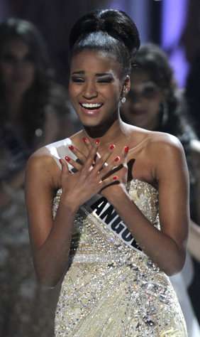 CELEBRITY ANGLE Leila Lopes Of Angola Is Crowned Miss Universe