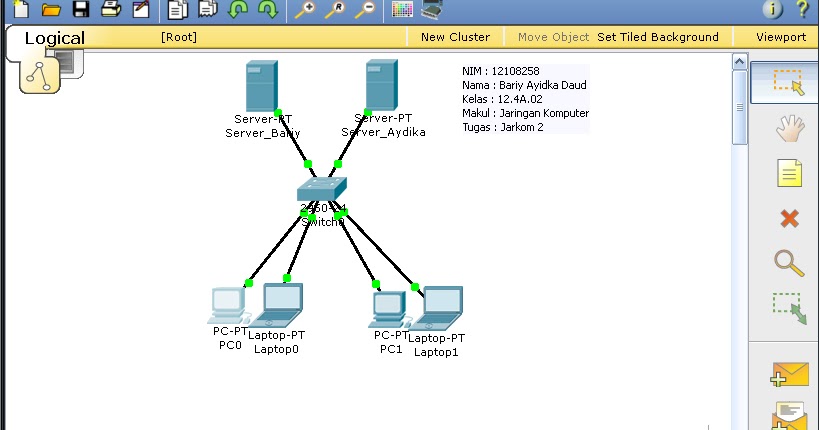 Membuat Simulasi Jaringan (Cisco Packet Tracer):BLOG PEMBELAJARAN TKJ