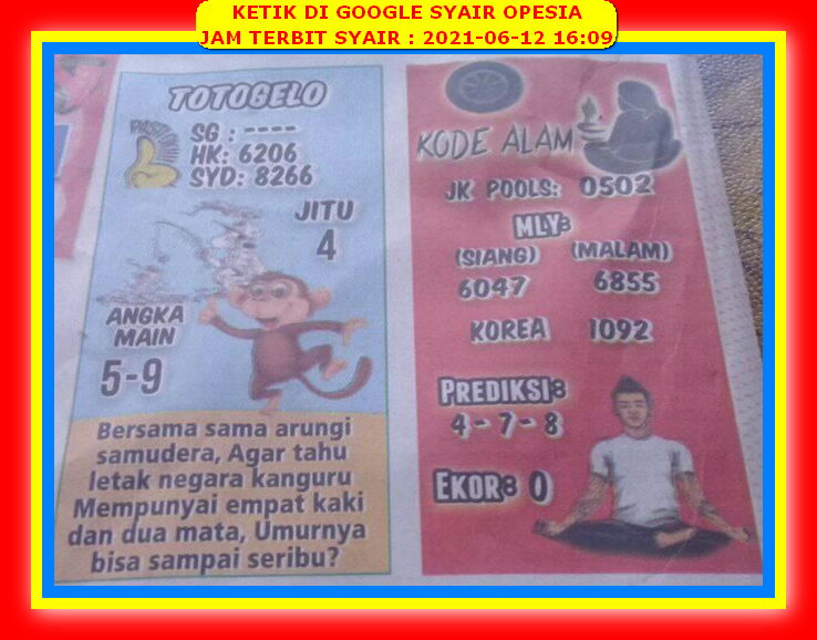 Forum Syair Hk Toto Gelo