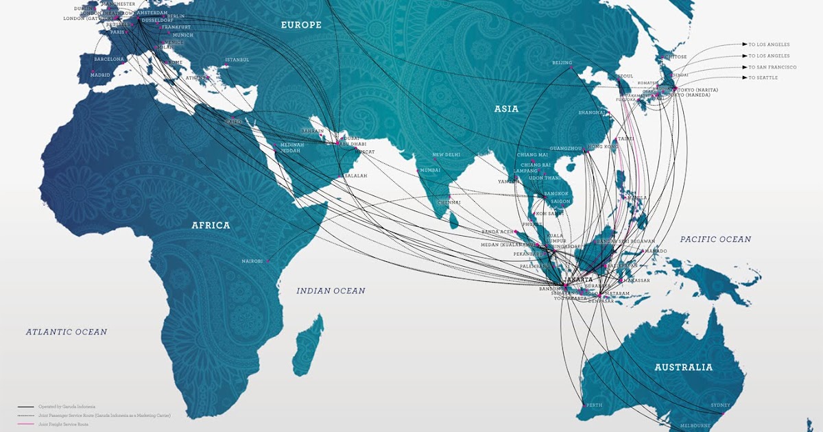 The Timetablist Garuda Indonesia The International Routes, 2016