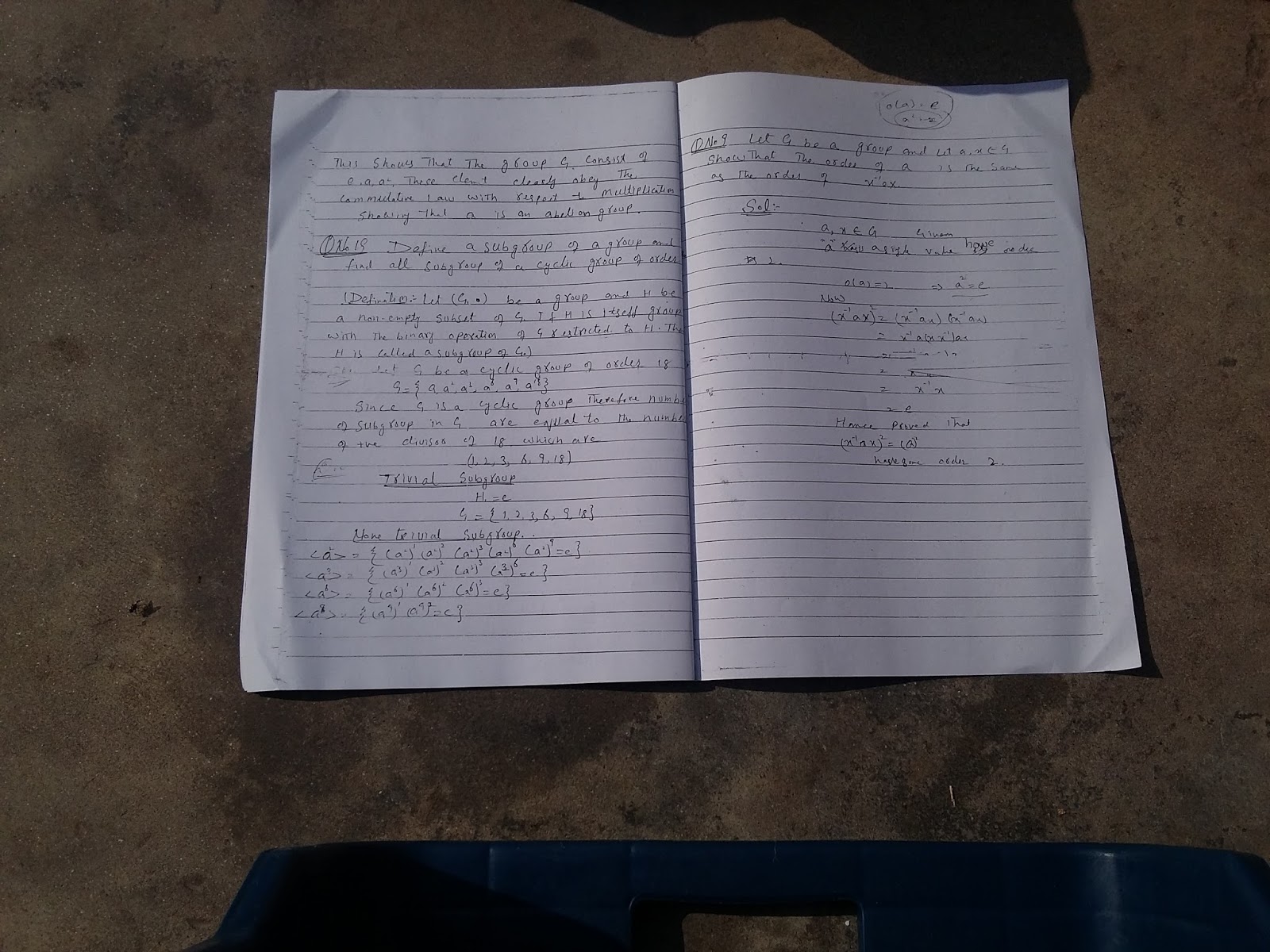 group theory notes for bsc pdf