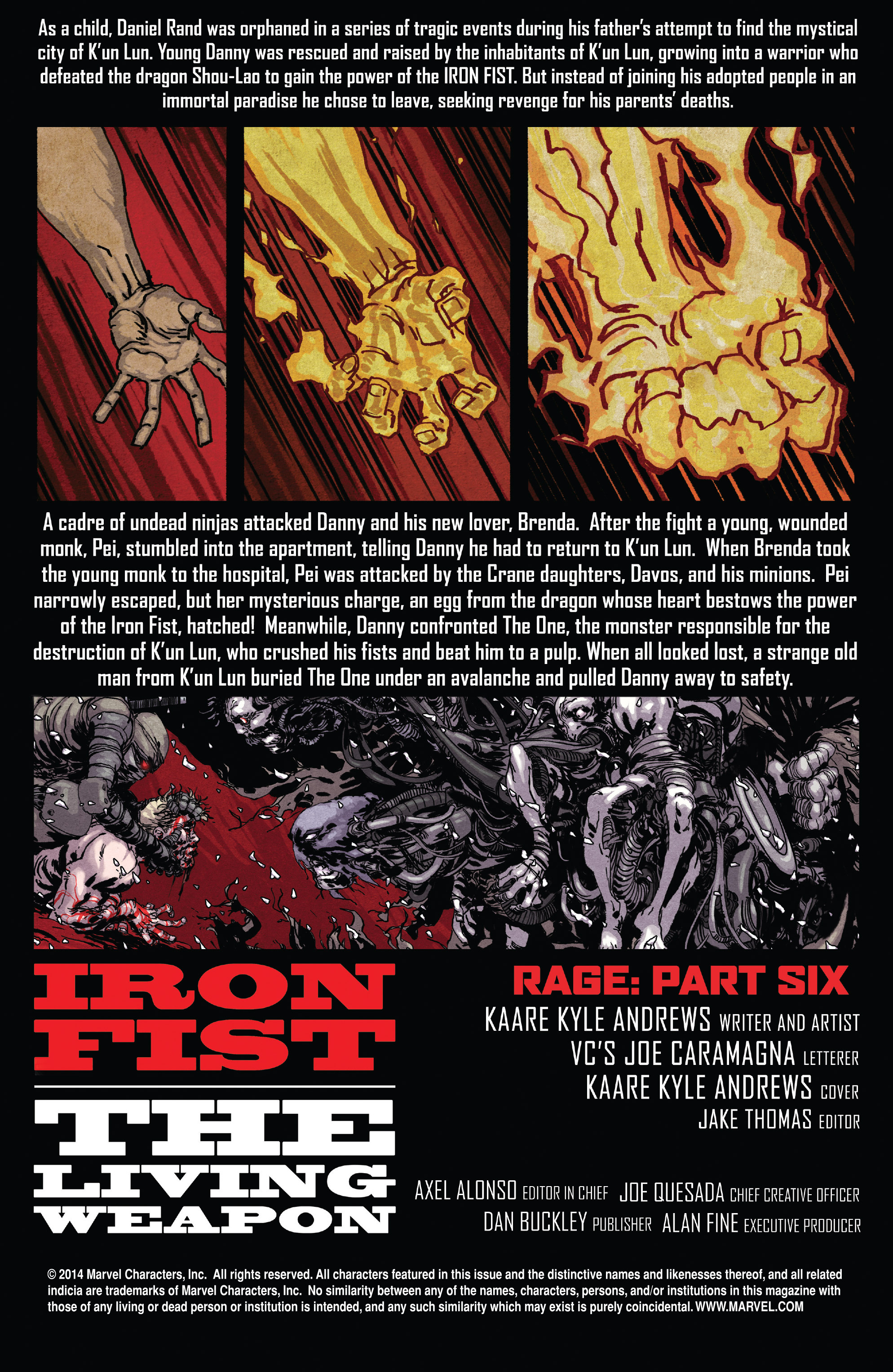 Read online Iron Fist: The Living Weapon comic -  Issue #6 - 2