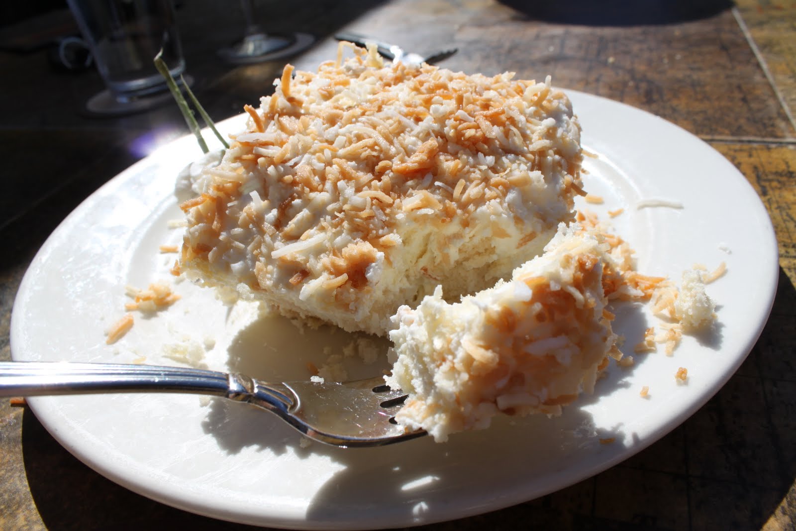 Clutzy Cooking Tommy Bahama's Pina Colada Cake Evidence that Tommy