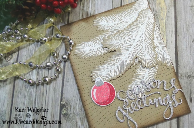 Sunny Studio Stamps: Holiday Style customer card by Kari Webster