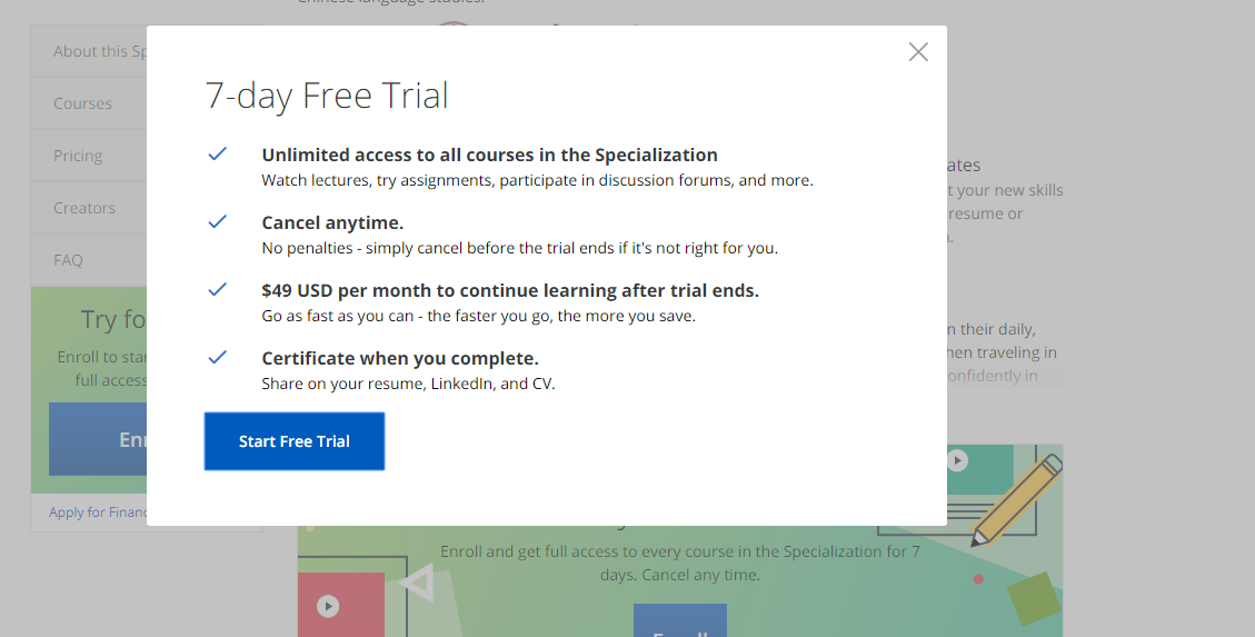 coursera ile ucretsiz online cince dersleri