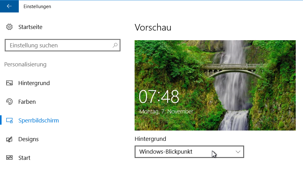 PcEinsteiger: Sperrbildschirm in Windows 10 festlegen