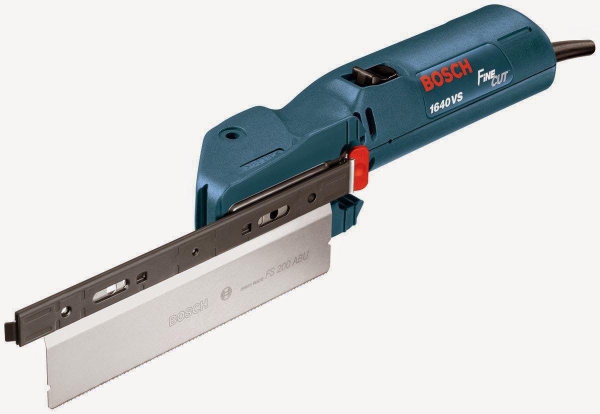 Bosch 1640VS Finecut 3.5 Amp Power Handsaw, left and right hand cutting, variable speed between 2000 to 2800 RPM, ideal for cutting plastic, wood, flooring, and more