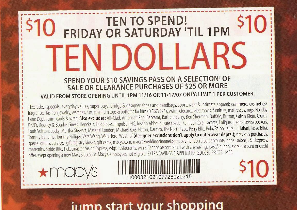 Macy&#39;s Coupons February 2015