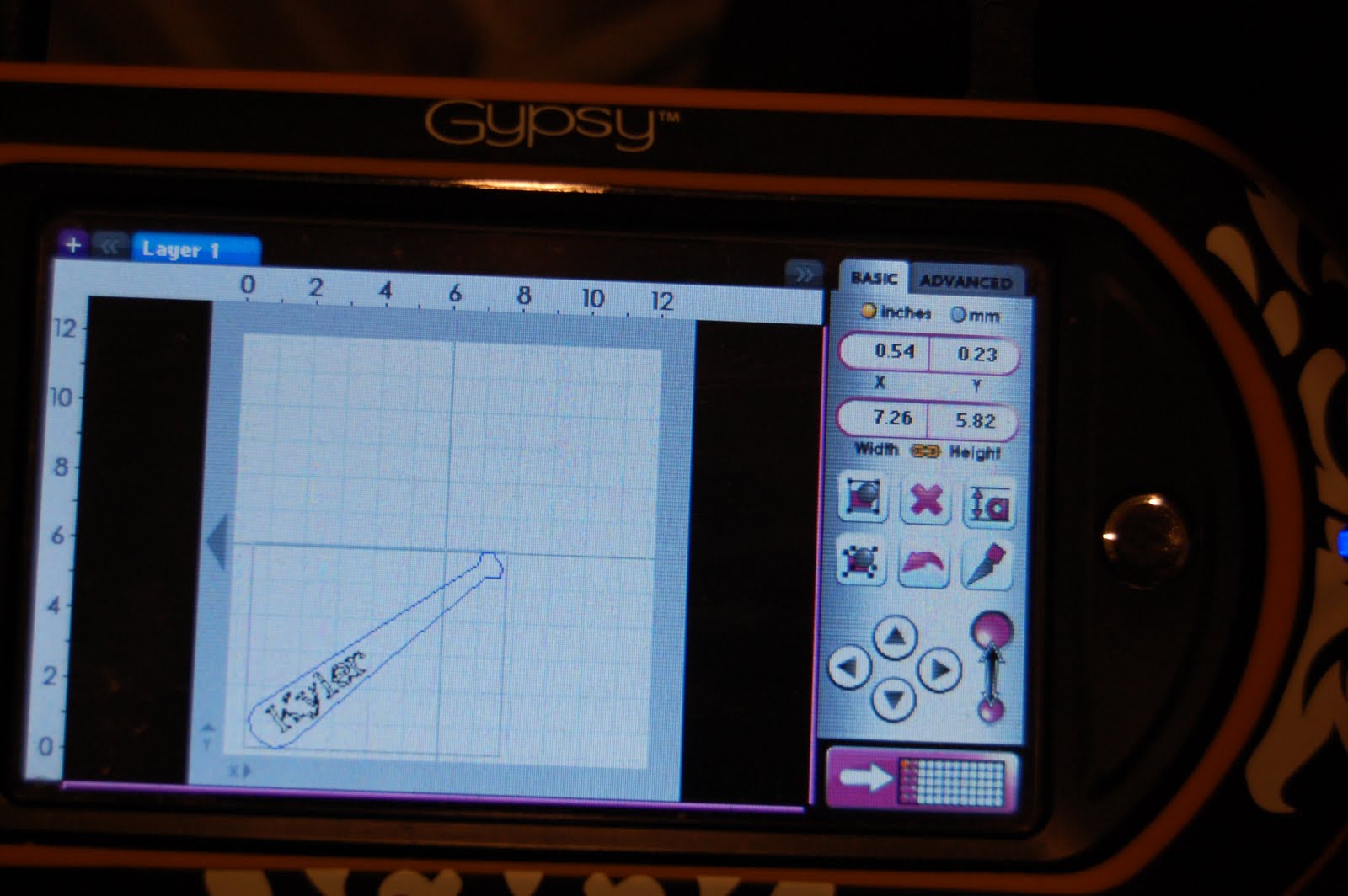 Scrappin' My Stress Away Baseball Bat Gift Tag (Chomas Creations)