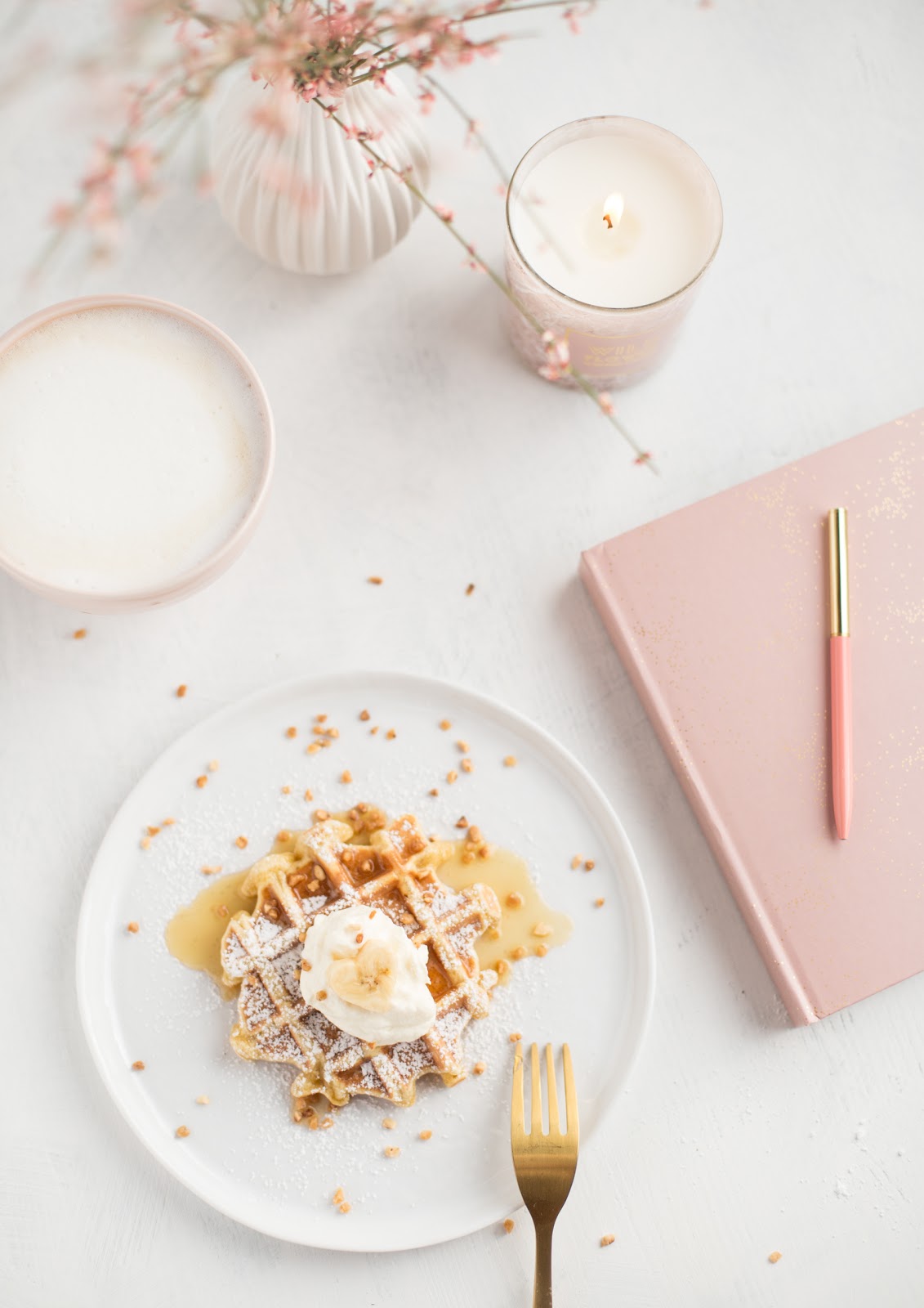 Banana Waffles with Almond Butter & French Toast Idea / detail lovin'