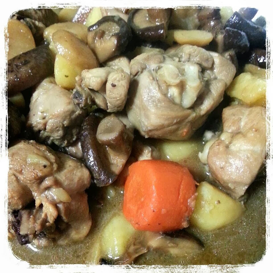 Homemade Meals for Children: Braised Chicken with Mushroom, Chestnut