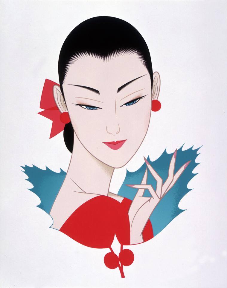 Ichiro Tsuruta 鶴田一郎, 1954 | Japanese beauty in Art Déco style | Tutt ...