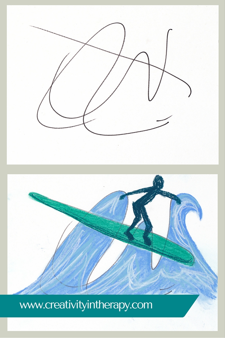 Scribble Drawing In Art Therapy : Scribble swap art directive for group therapy