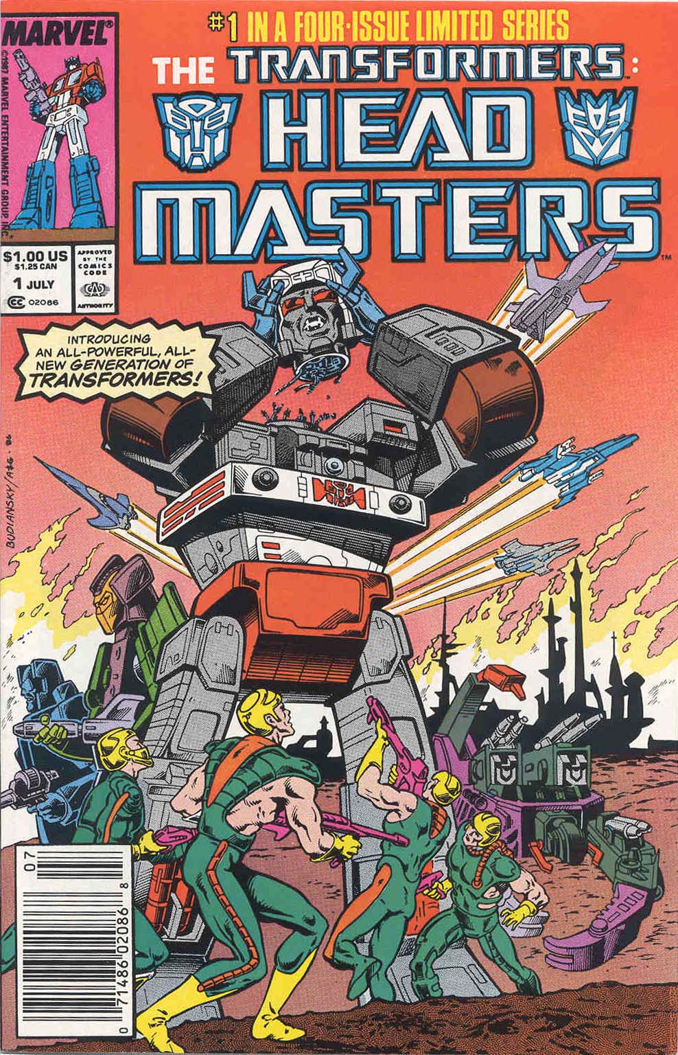 Read online The Transformers: Headmasters comic -  Issue #1 - 1