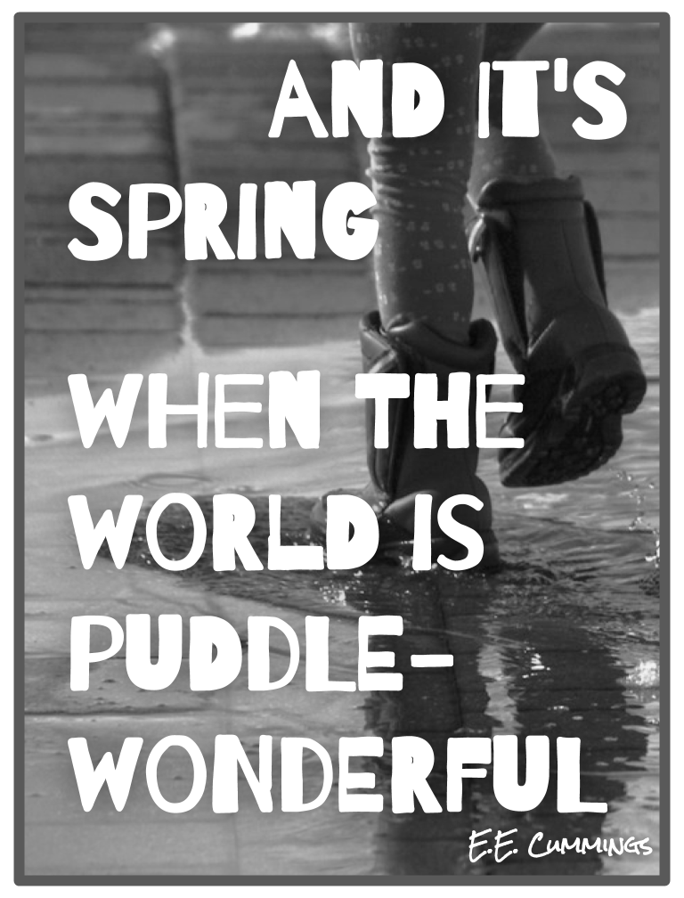 E.E. Cummings Poetry Printables for Spring