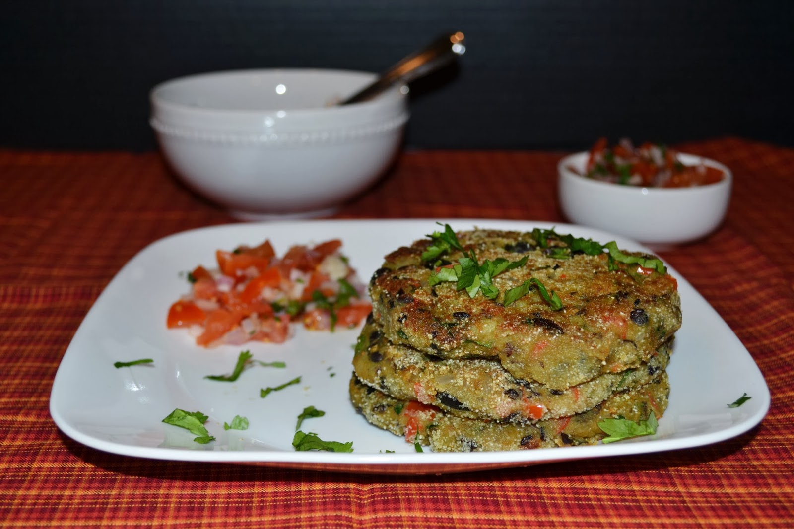 Varada's Kitchen and Garden: Vegetarian Black Bean Burger
