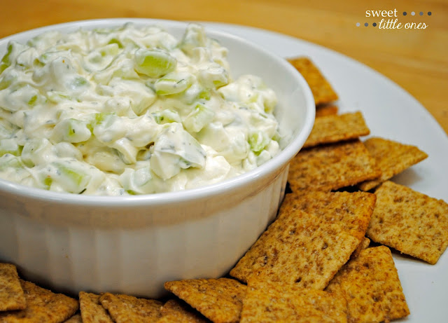 Easy and Delicious Appetizer: Dill Cucumber Dip Recipe - www.sweetlittleonesblog.com Easy and Delicious Appetizer: Dill Cucumber Dip Recipe - www.sweetlittleonesblog.com